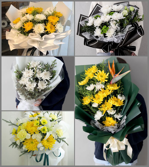 山东淄博张店区石桥街道白事花束代送